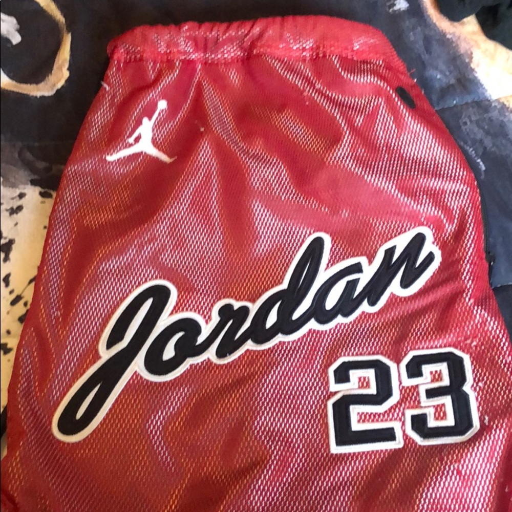 Red jordan jersey bag! Good condition!